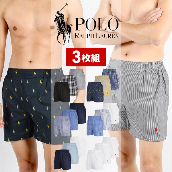 ポロ ラルフローレン POLO RALPH LAUREN 【3枚セット】CLASSIC WOVEN メンズ トランクス